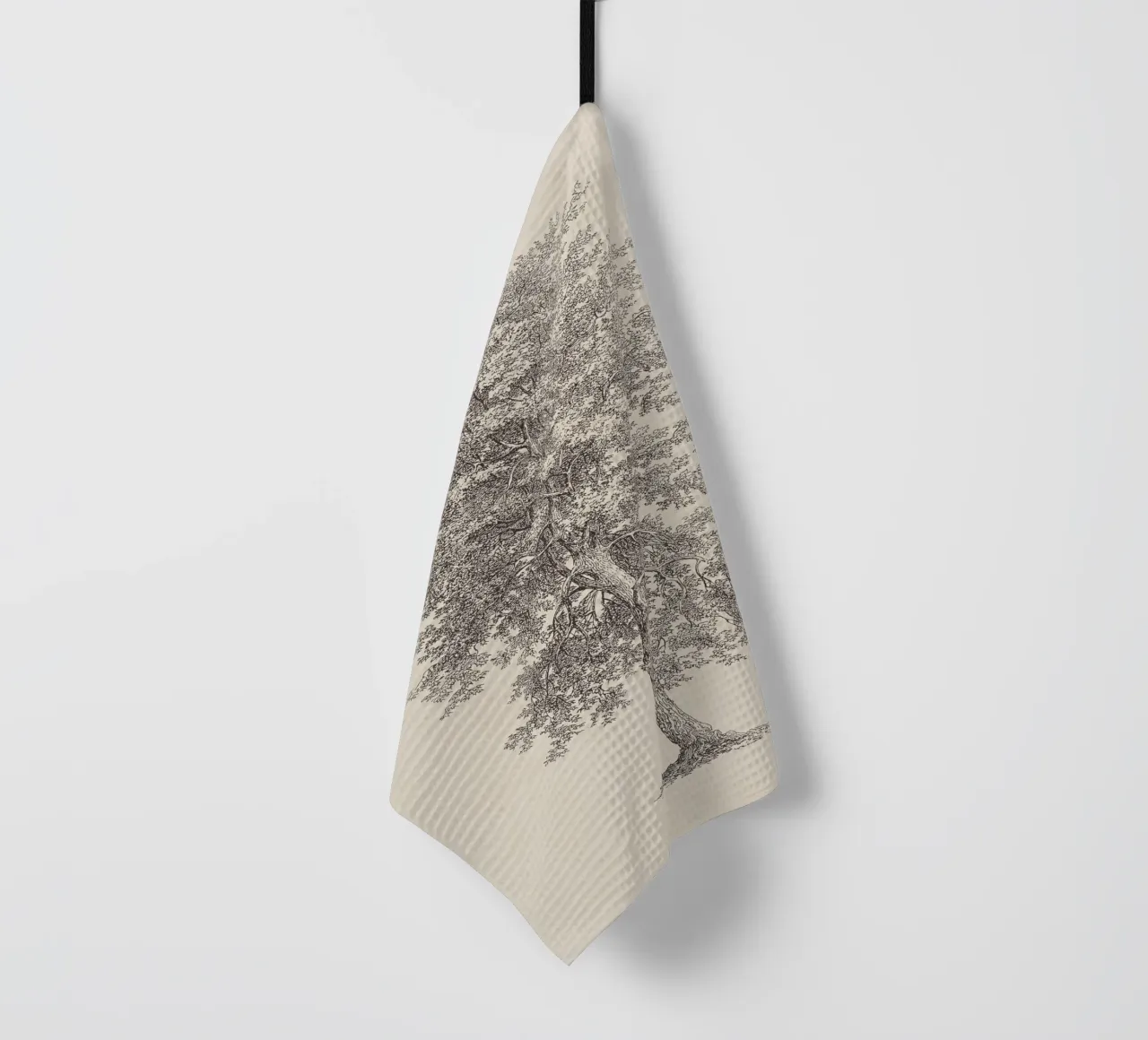 Tree Sketch - Hickory canovaccio da cucina da apoloprints