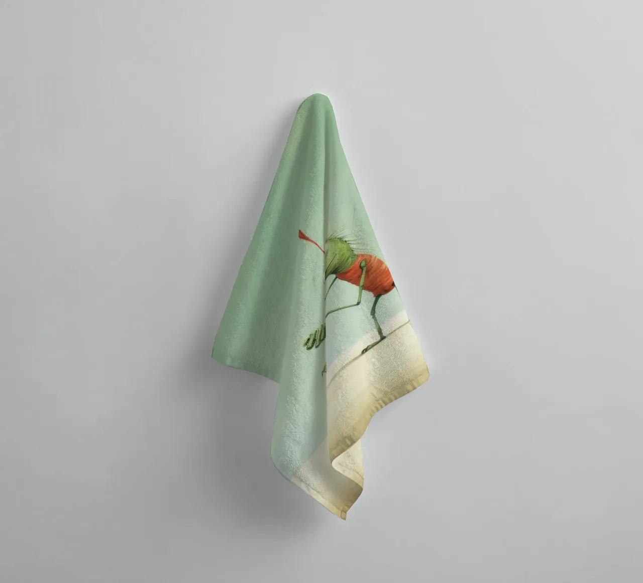 Grillo minimale 3 asciugamano da bagno da Minimal Animal Art
