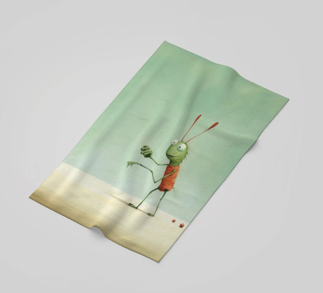 Grillo minimale 3 telo mare da Minimal Animal Art