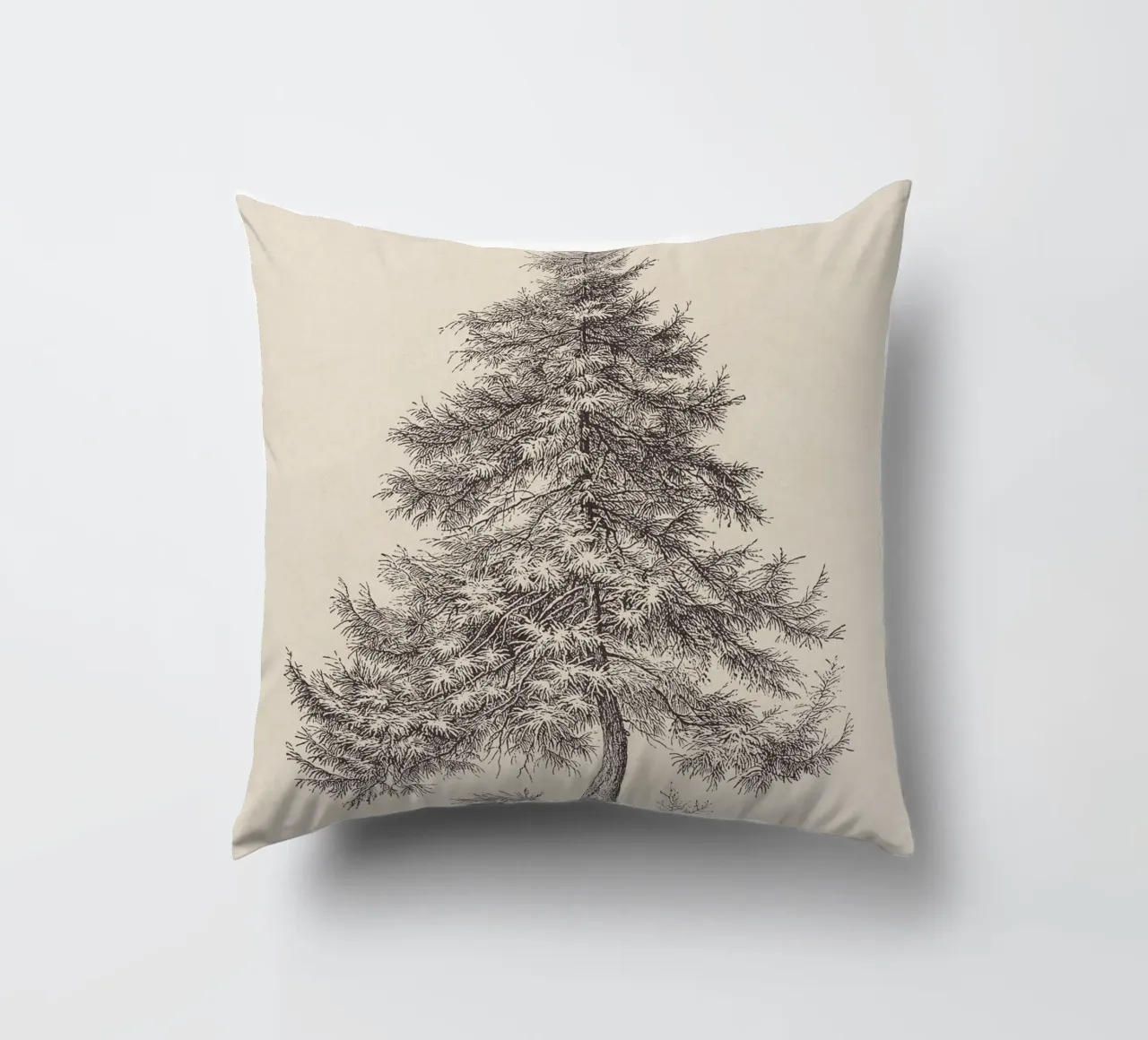 Tree Sketch - Larch cuscino da apoloprints