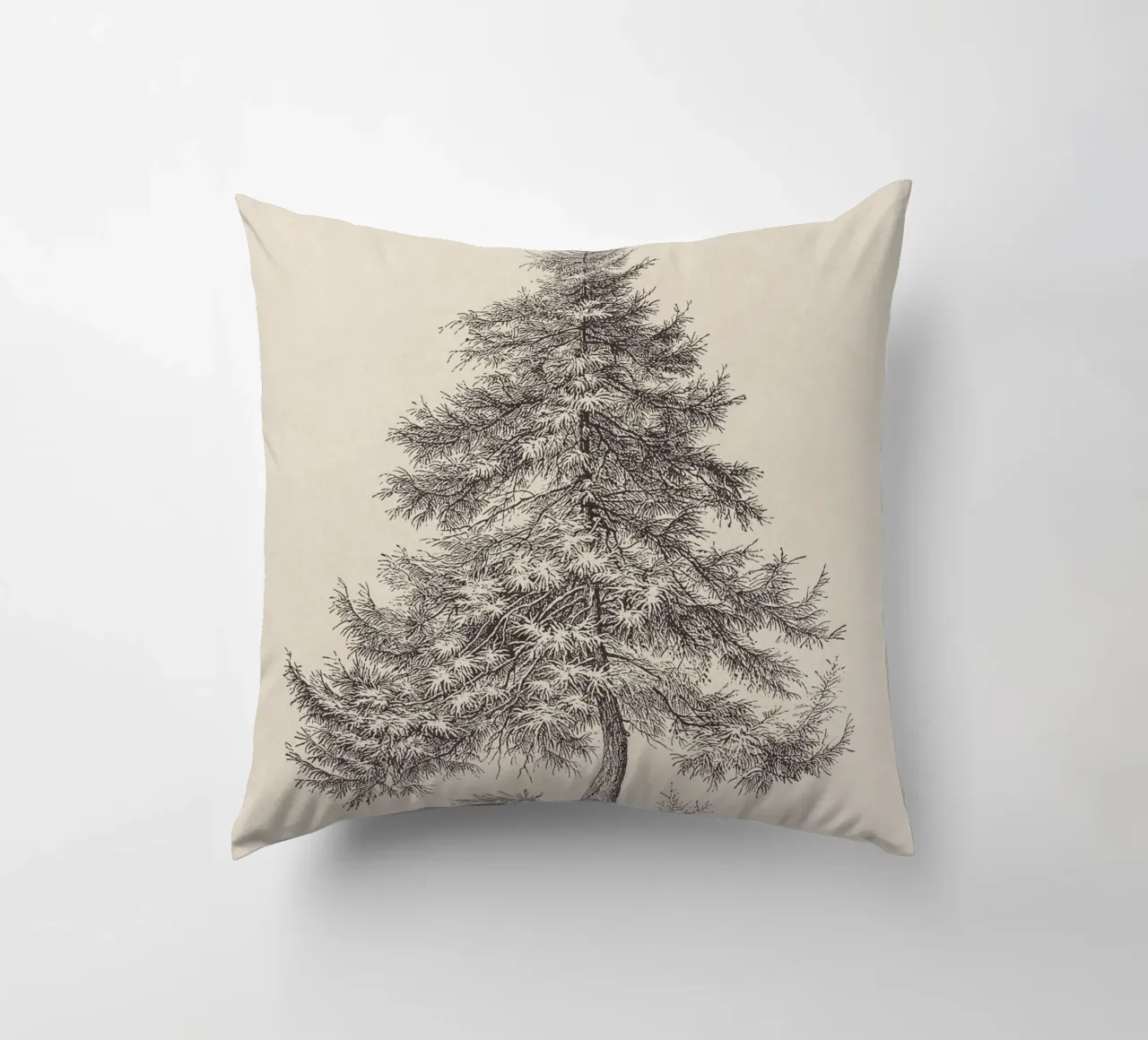 Tree Sketch - Larch cuscino da apoloprints