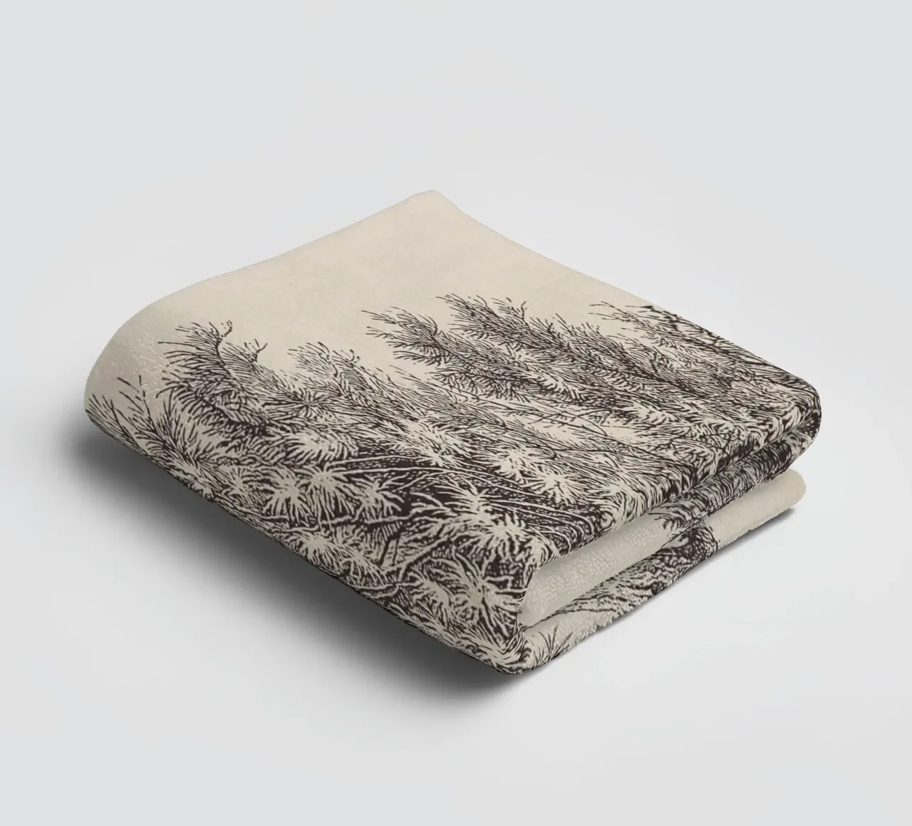 Tree Sketch - Larch asciugamano da bagno da apoloprints