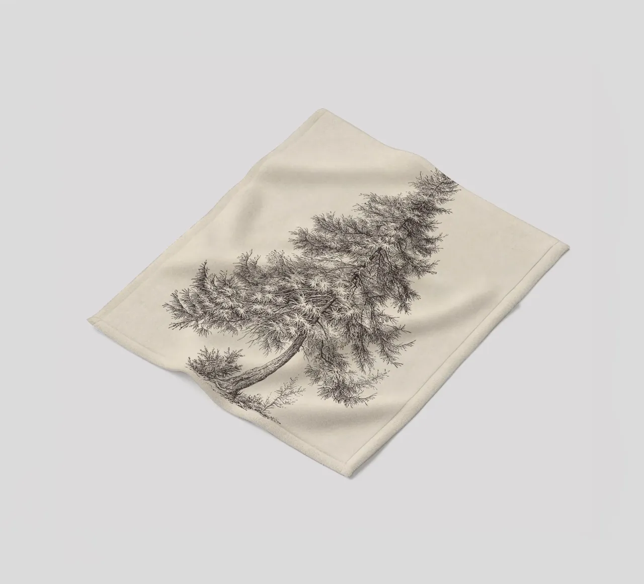Tree Sketch - Larch coperta in pile da apoloprints