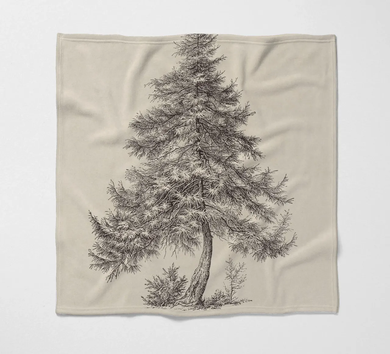 Tree Sketch - Larch coperta in pile da apoloprints