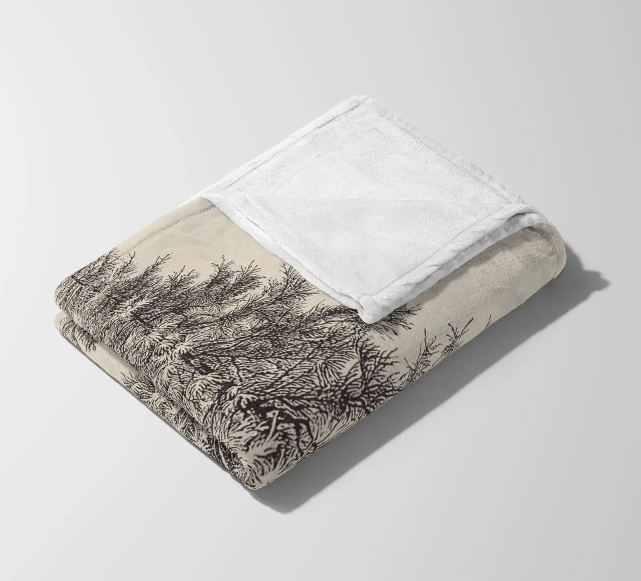 Tree Sketch - Larch coperta in pile da apoloprints