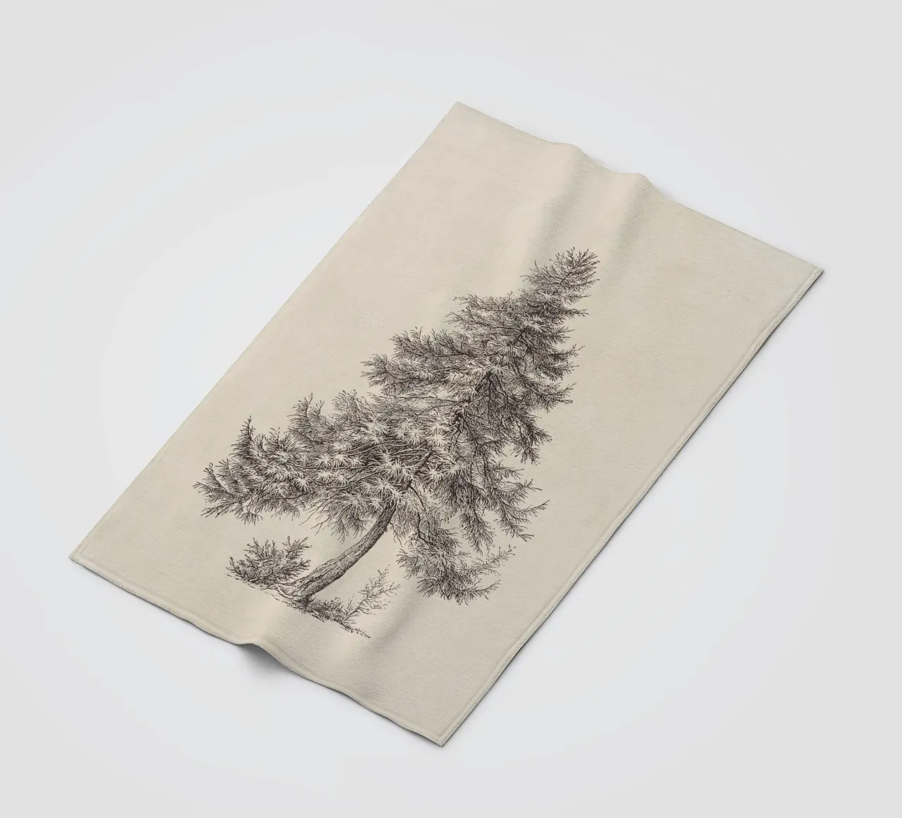 Tree Sketch - Larch coperta in pile da apoloprints