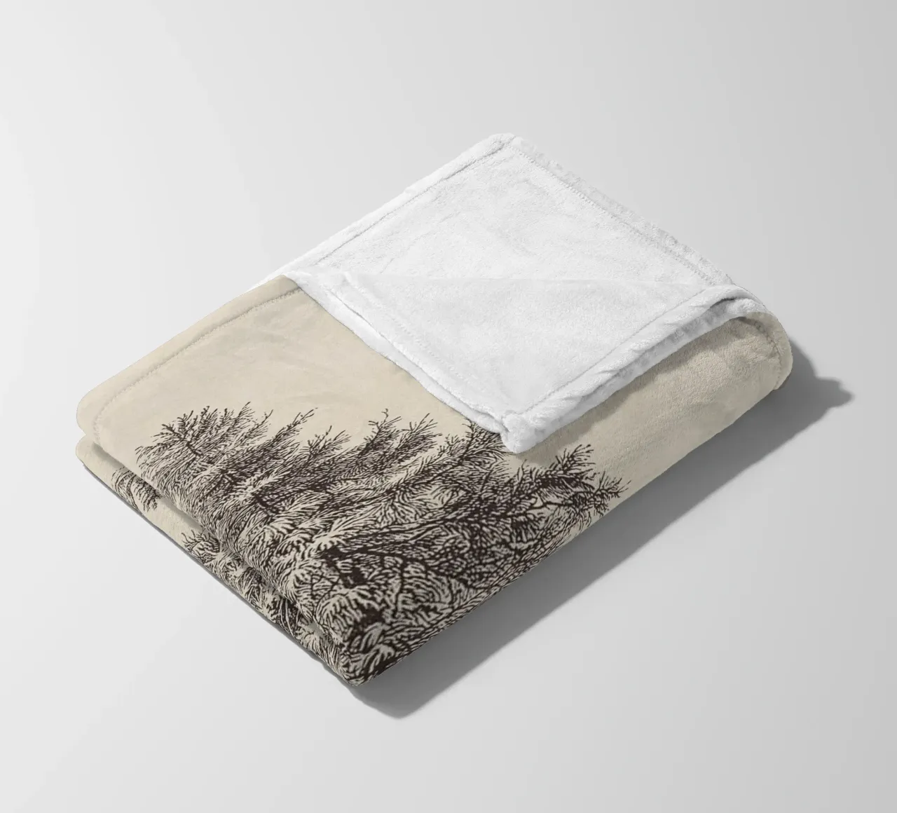 Tree Sketch - Larch coperta in pile da apoloprints