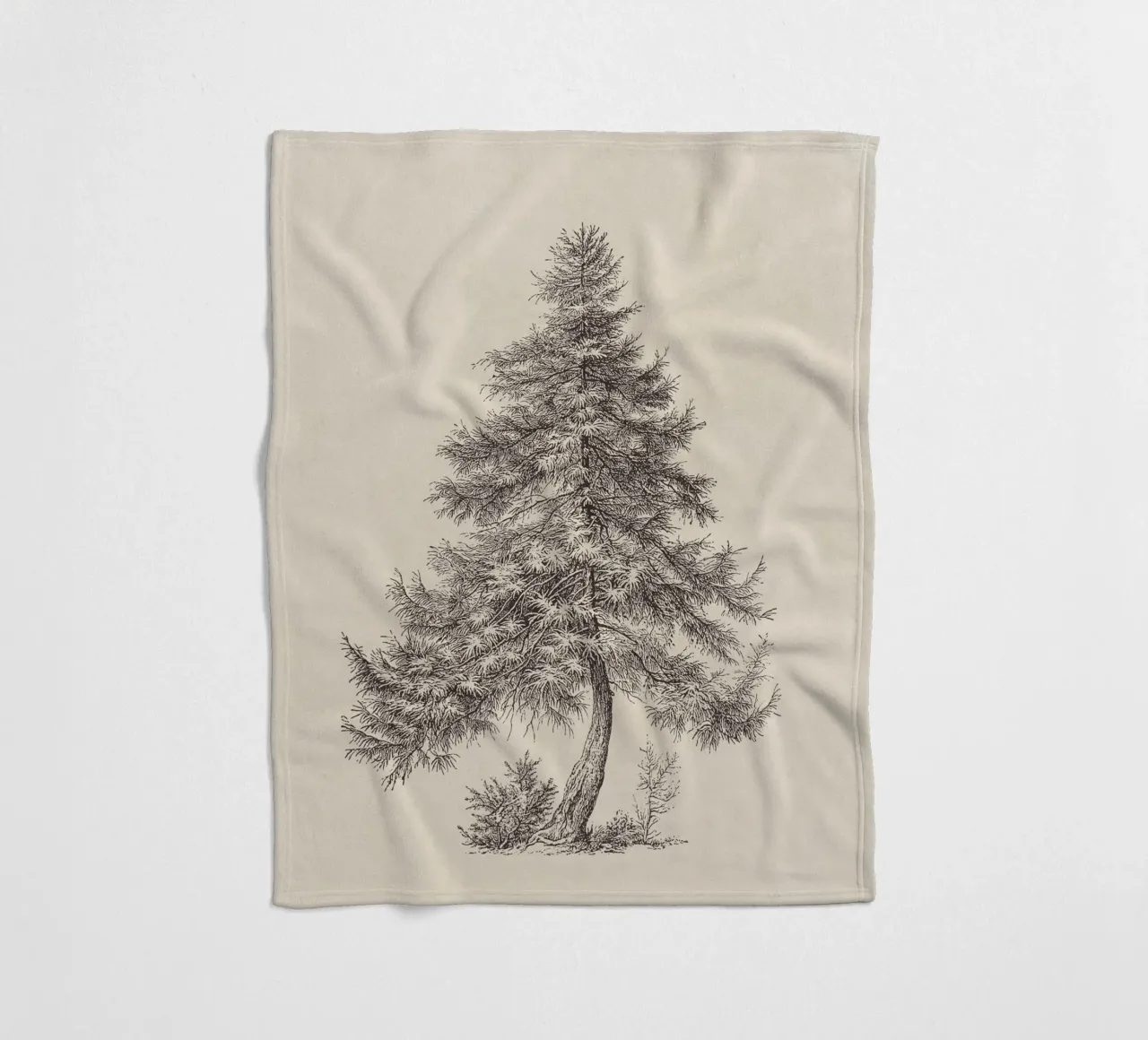 Tree Sketch - Larch coperta in pile da apoloprints