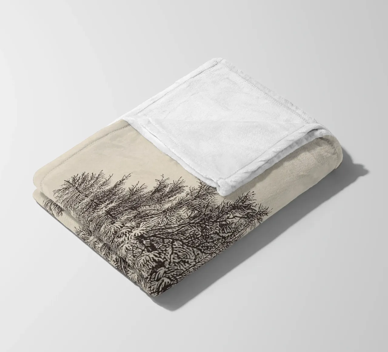 Tree Sketch - Larch coperta in pile da apoloprints