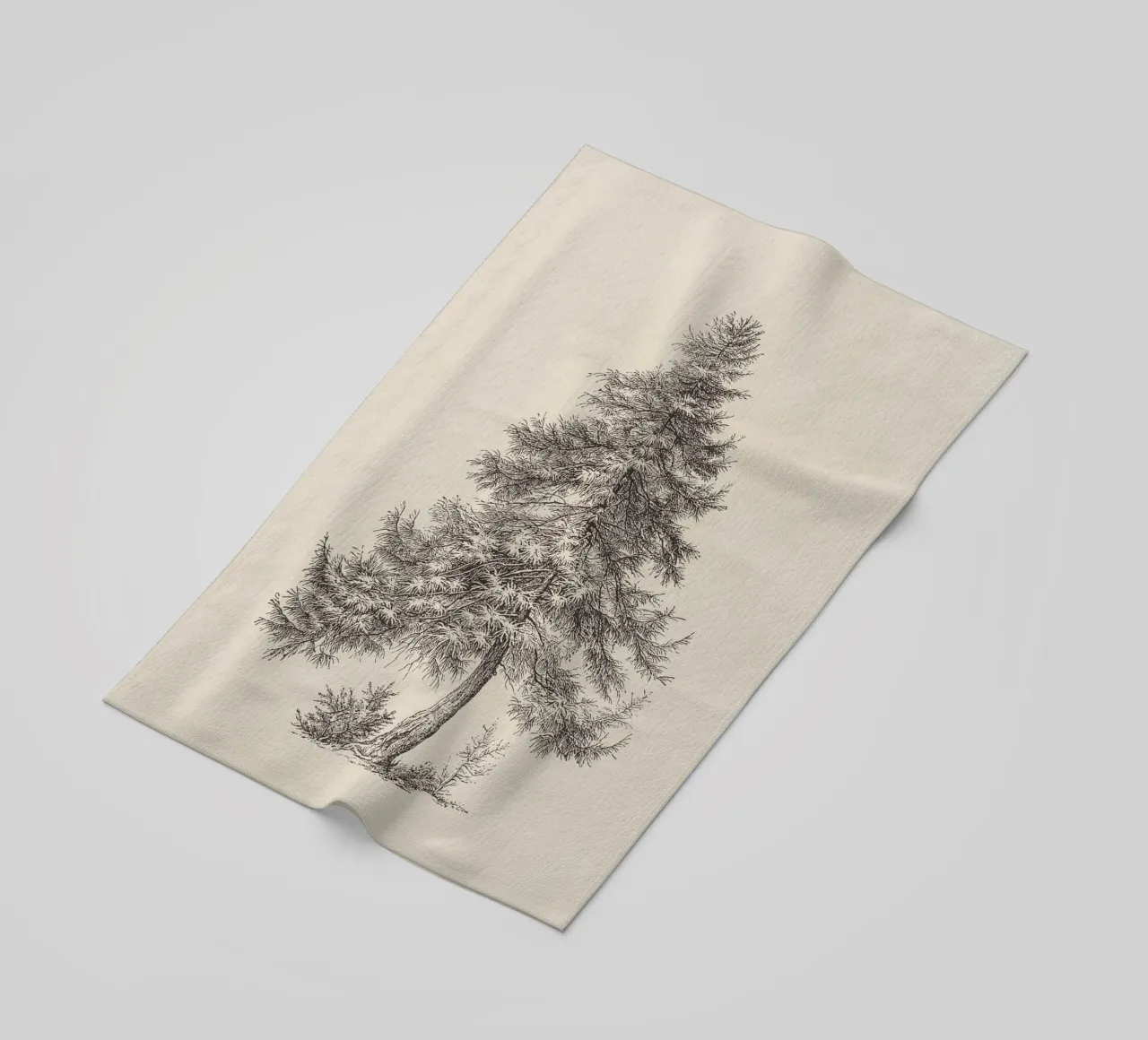 Tree Sketch - Larch telo mare da apoloprints