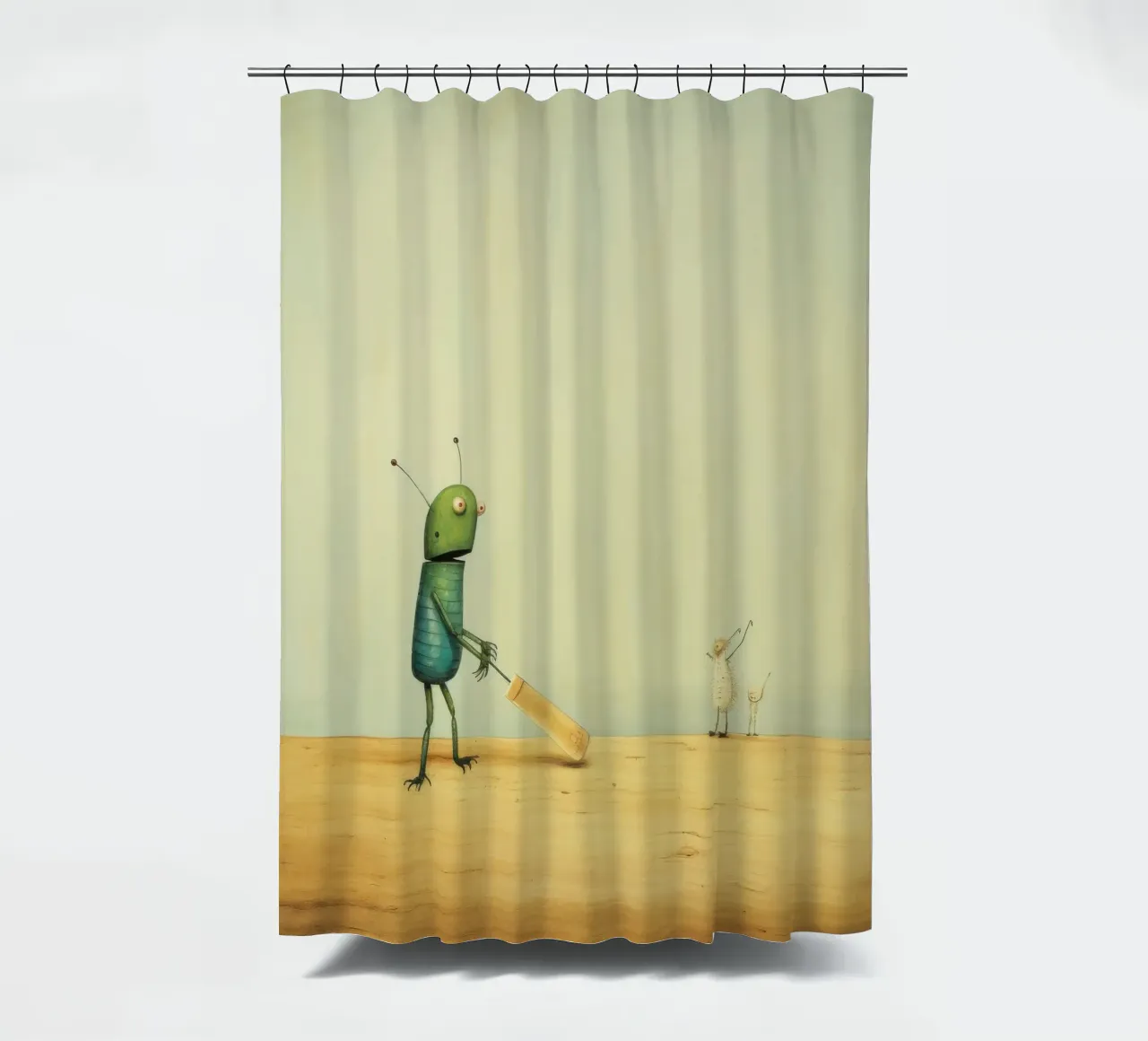 Grillo minimale 1 tenda da doccia da Minimal Animal Art