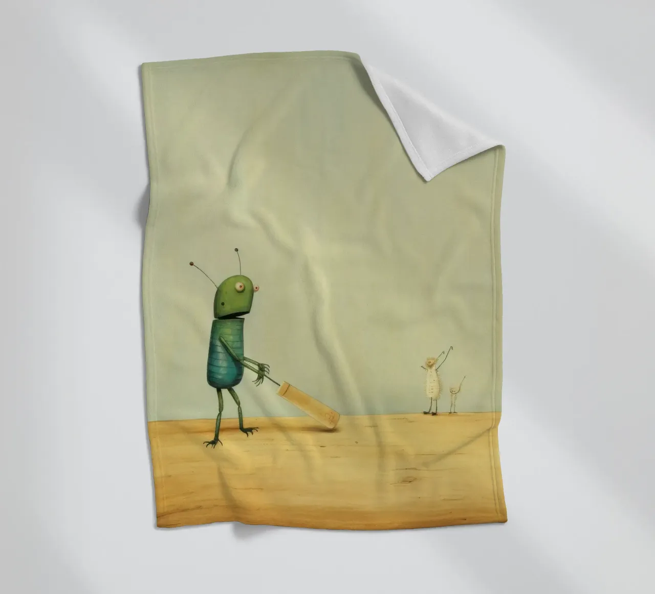 Grillo minimale 1 coperta in pile da Minimal Animal Art