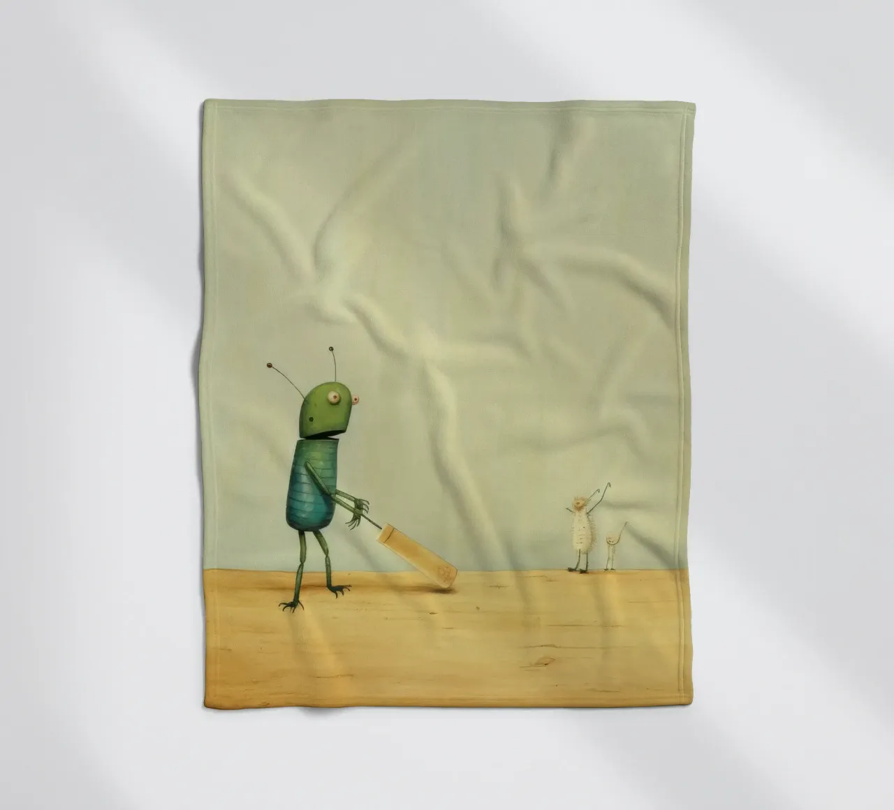 Grillo minimale 1 coperta in pile da Minimal Animal Art