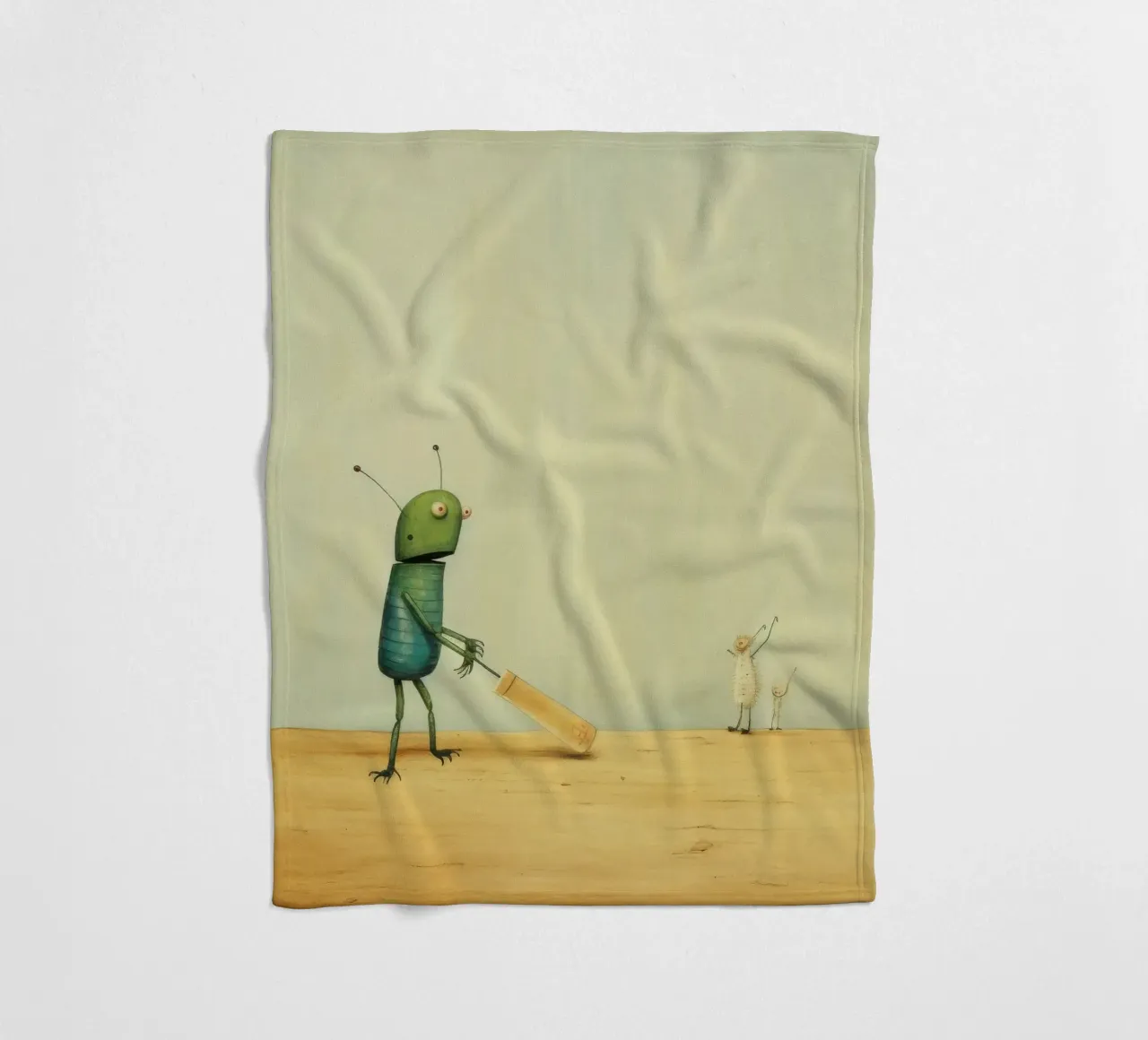 Grillo minimale 1 coperta in pile da Minimal Animal Art