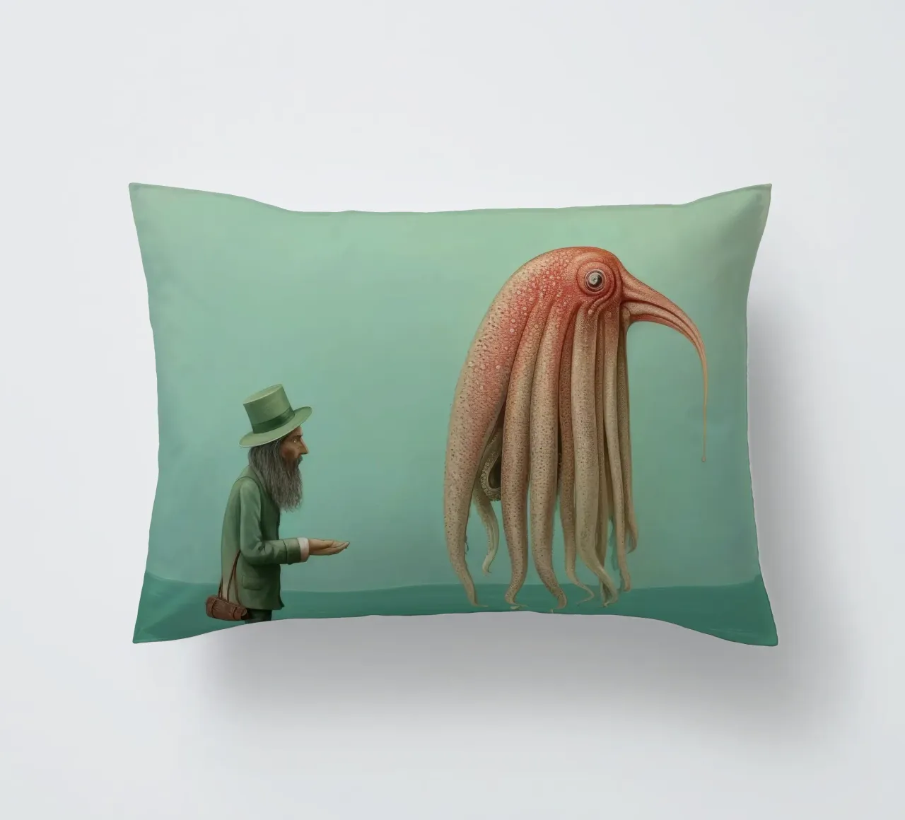 Seppia minima 2 cuscino da Minimal Animal Art
