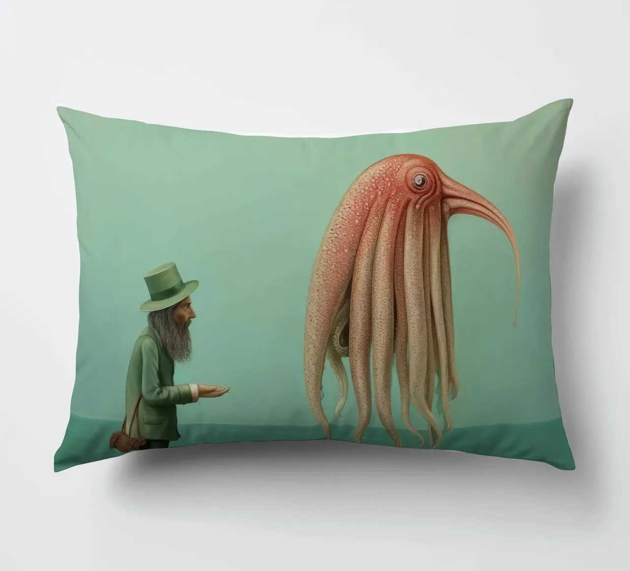 Seppia minima 2 cuscino da Minimal Animal Art