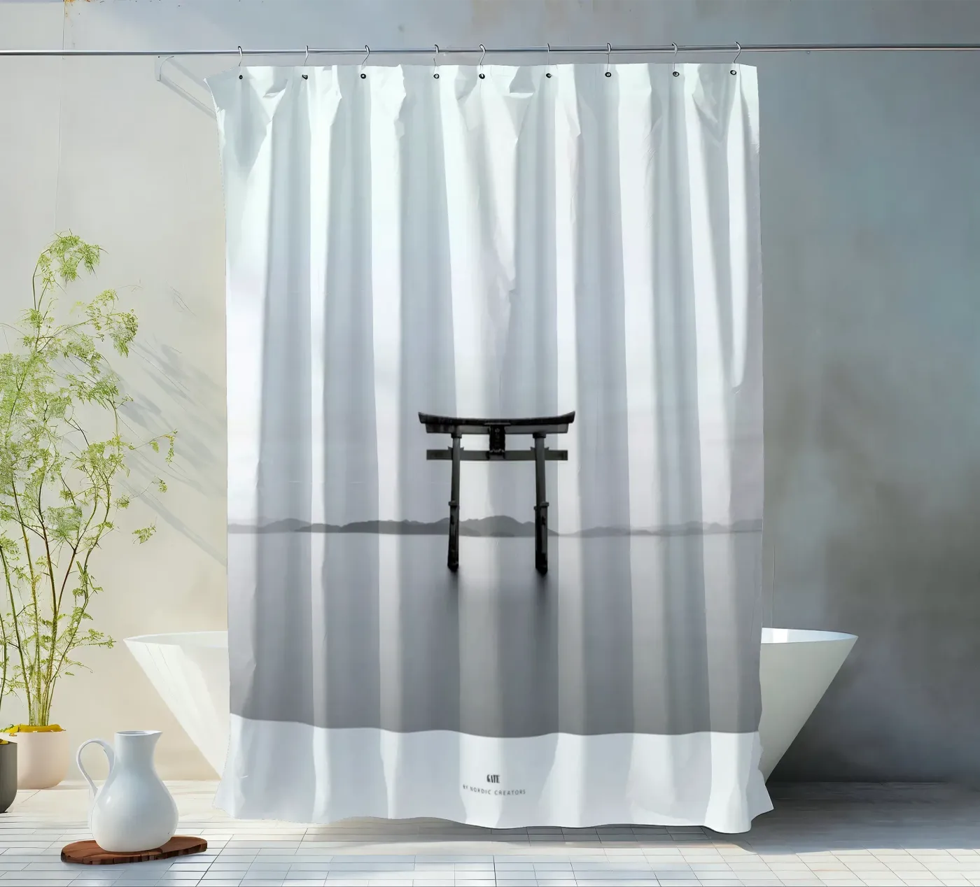 Gate Duschvorhang von Nordic Creators