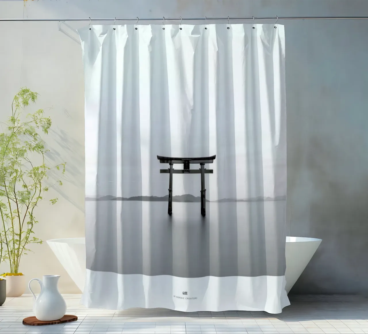Gate Duschvorhang von Nordic Creators