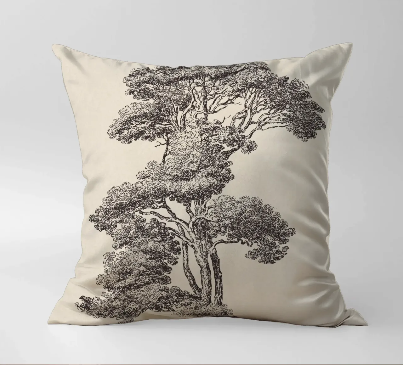 Tree Sketch - Loblolly Pine cuscino da apoloprints