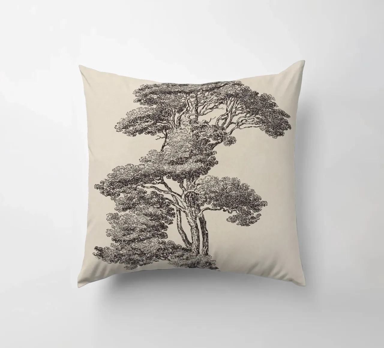 Tree Sketch - Loblolly Pine cuscino da apoloprints