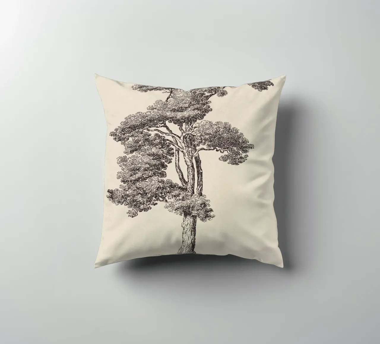 Tree Sketch - Loblolly Pine cuscino da apoloprints