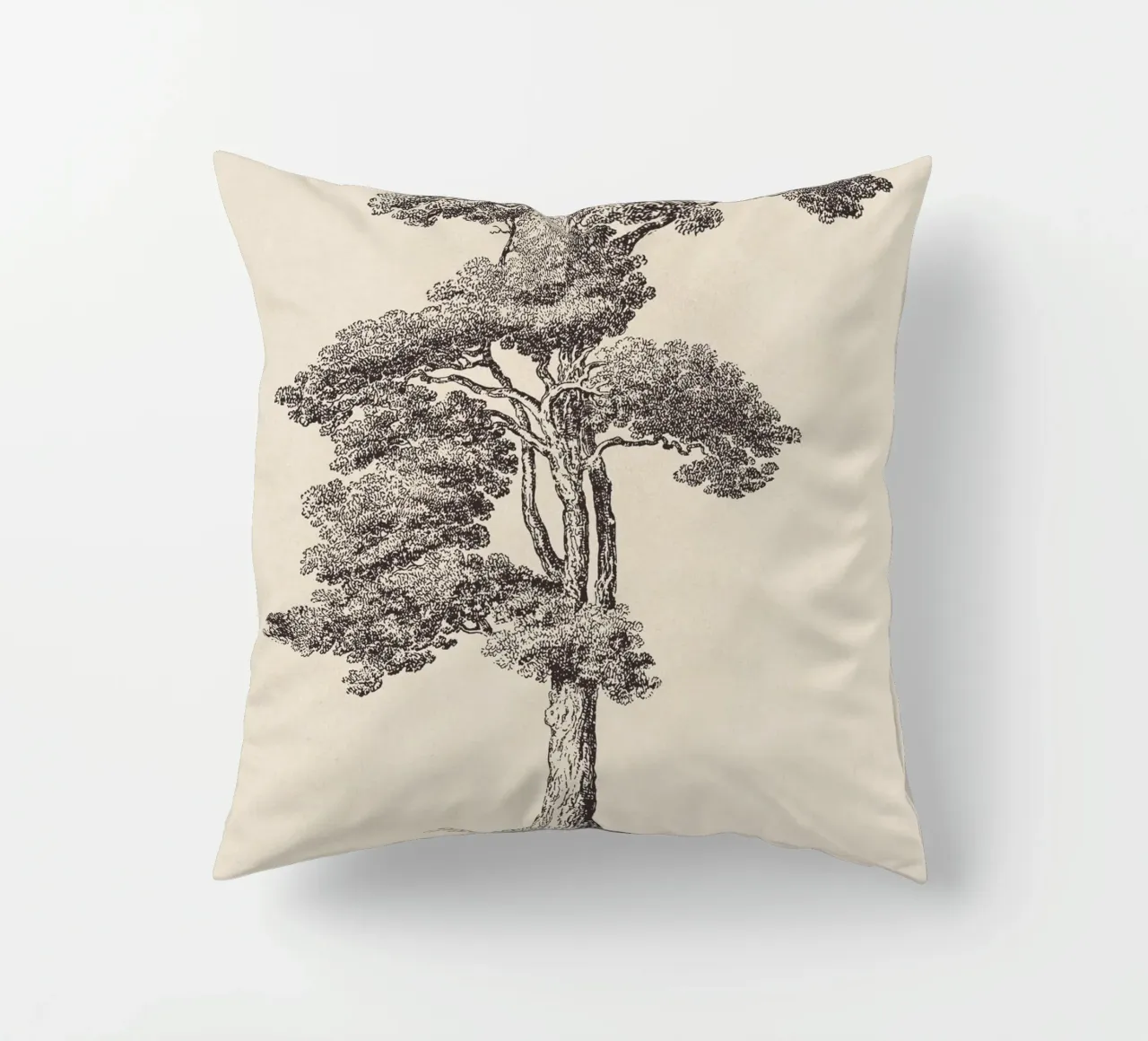 Tree Sketch - Loblolly Pine cuscino da apoloprints