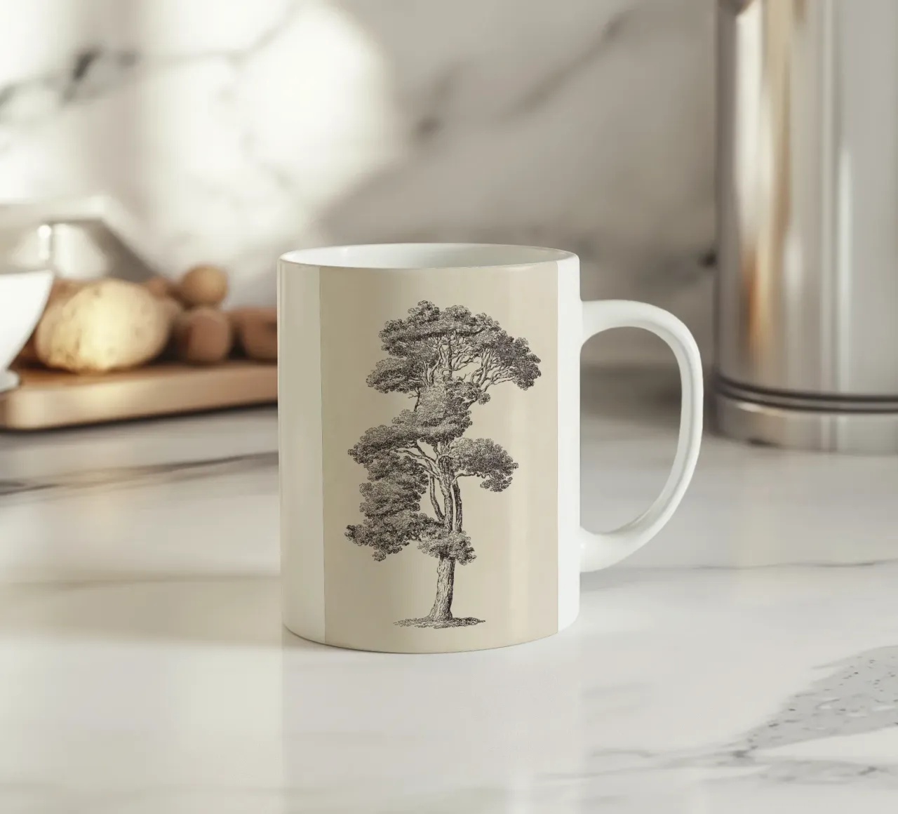 Tree Sketch - Loblolly Pine tazza in ceramica da apoloprints