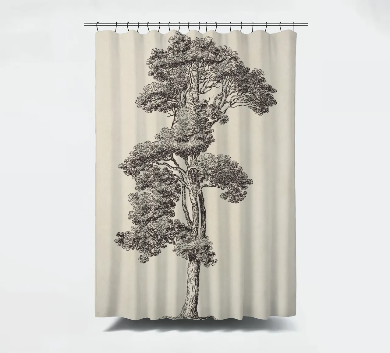 Tree Sketch - Loblolly Pine tenda da doccia da apoloprints
