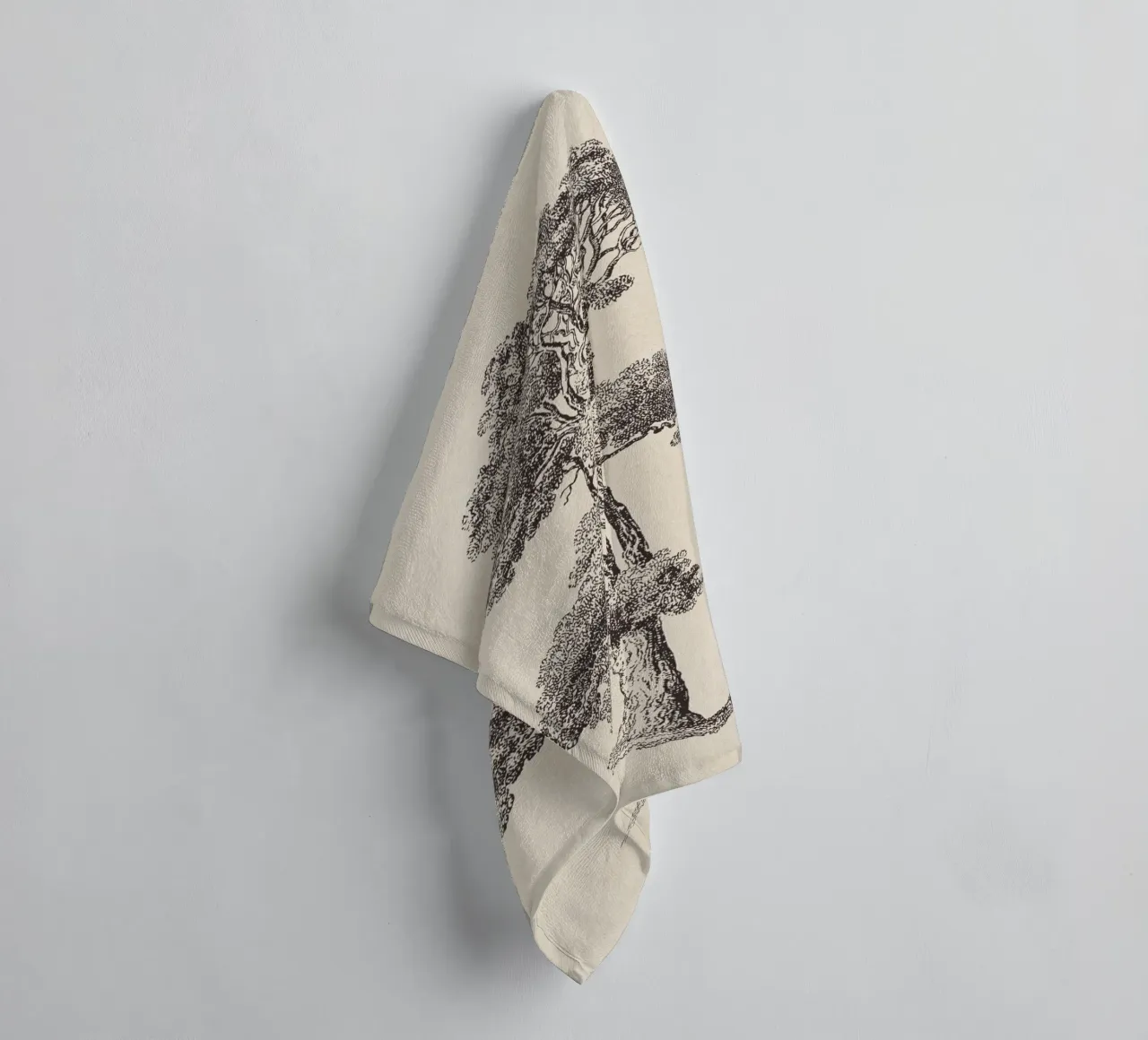 Tree Sketch - Loblolly Pine asciugamano da bagno da apoloprints