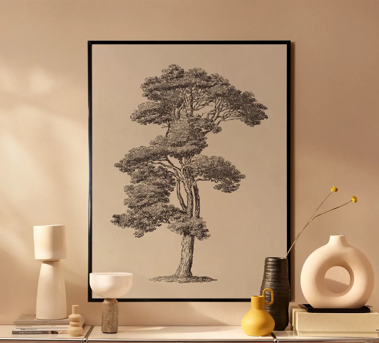 Tree Sketch - Loblolly Pine carta hahnemühle da apoloprints