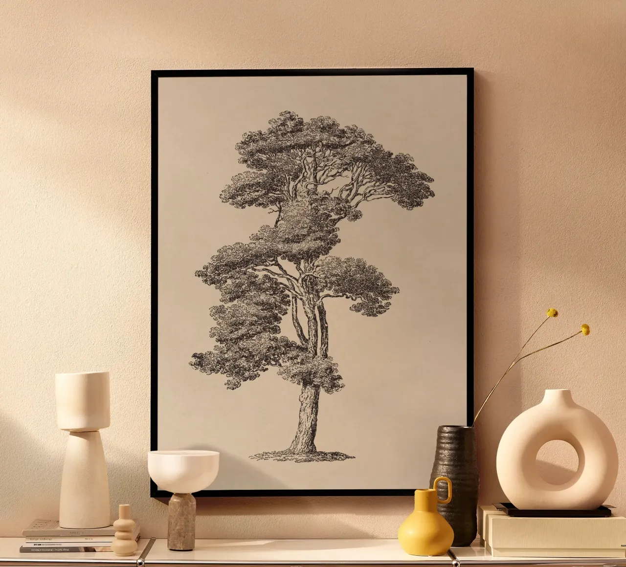 Tree Sketch - Loblolly Pine carta hahnemühle da apoloprints