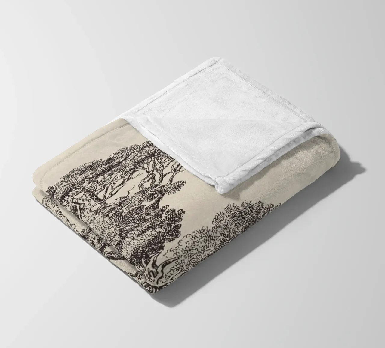 Tree Sketch - Loblolly Pine coperta in pile da apoloprints