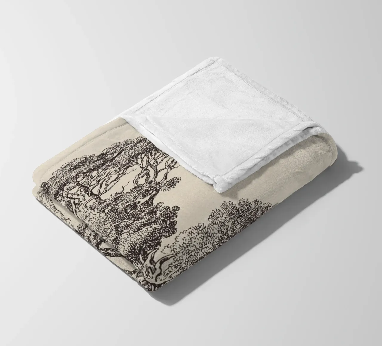 Tree Sketch - Loblolly Pine coperta in pile da apoloprints