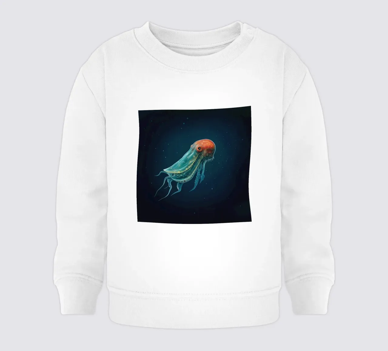 Seppia minima 3 felpa neonato da Minimal Animal Art