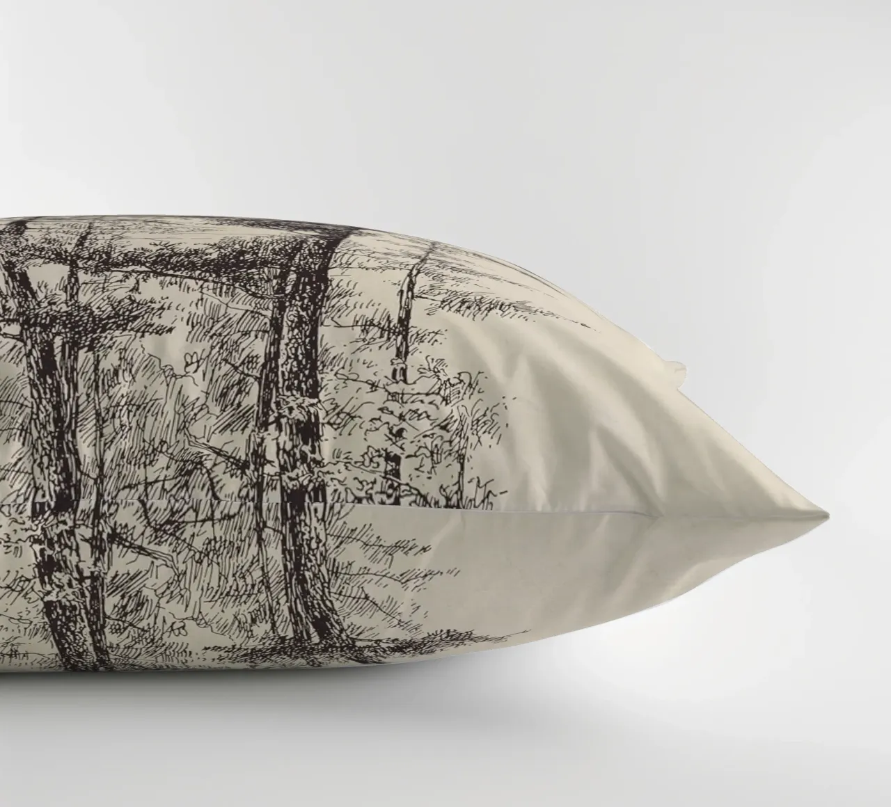 Tree Sketch - Longleaf Pine cuscino da apoloprints