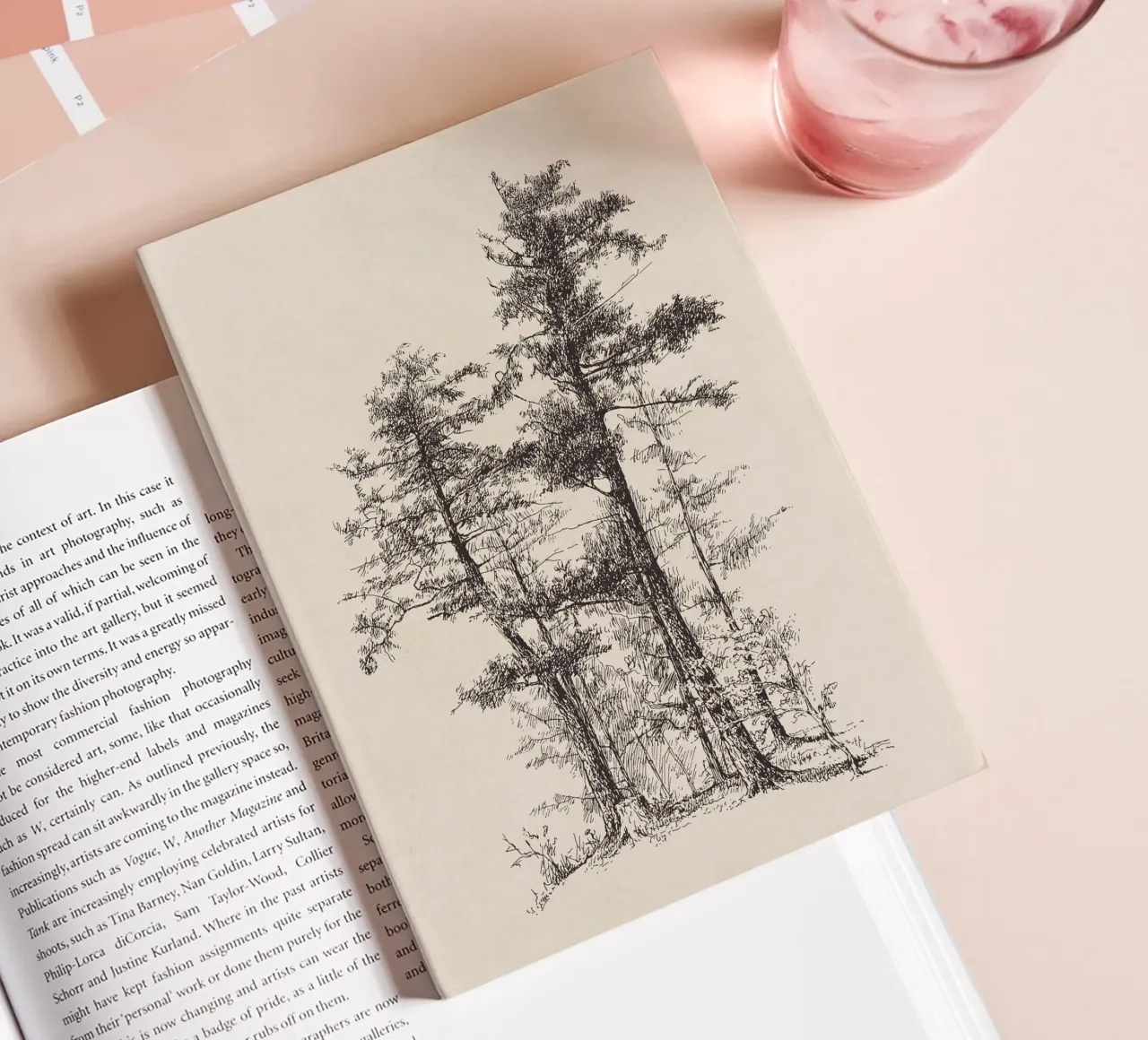 Tree Sketch - Longleaf Pine notebook by apoloprints