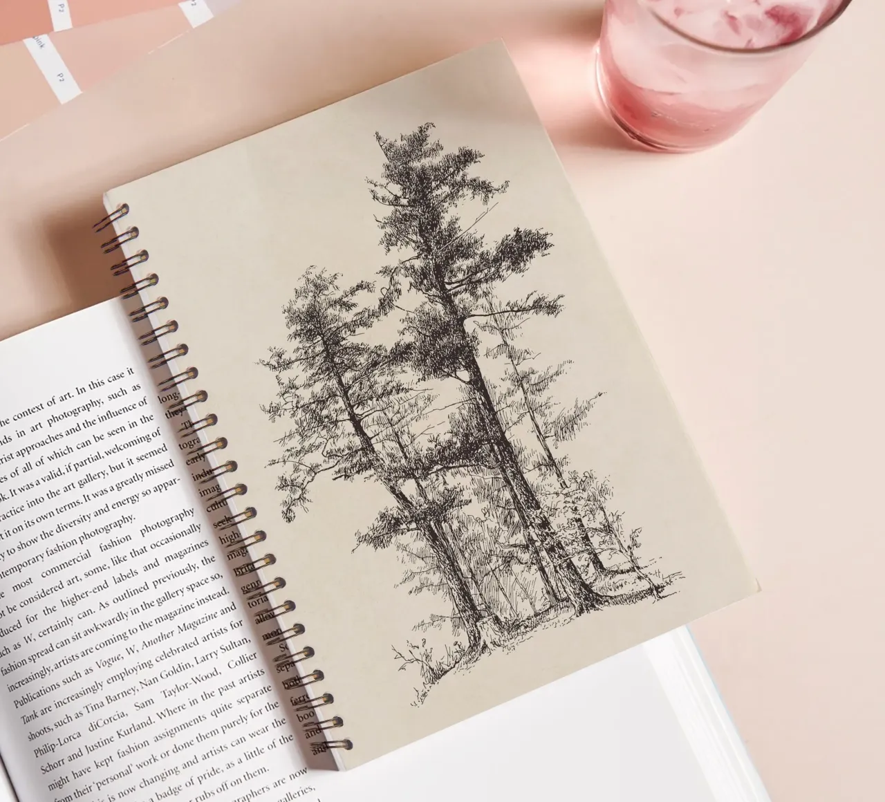 Tree Sketch - Longleaf Pine diario ad anelli da apoloprints