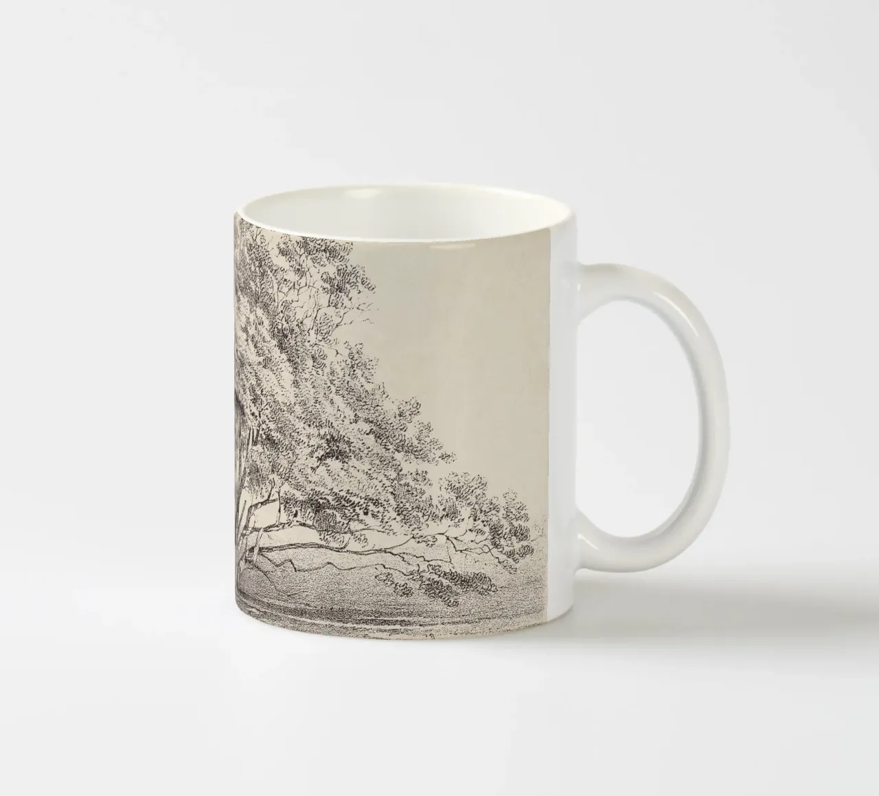Tree Sketch - Manzanita tazza in ceramica da apoloprints