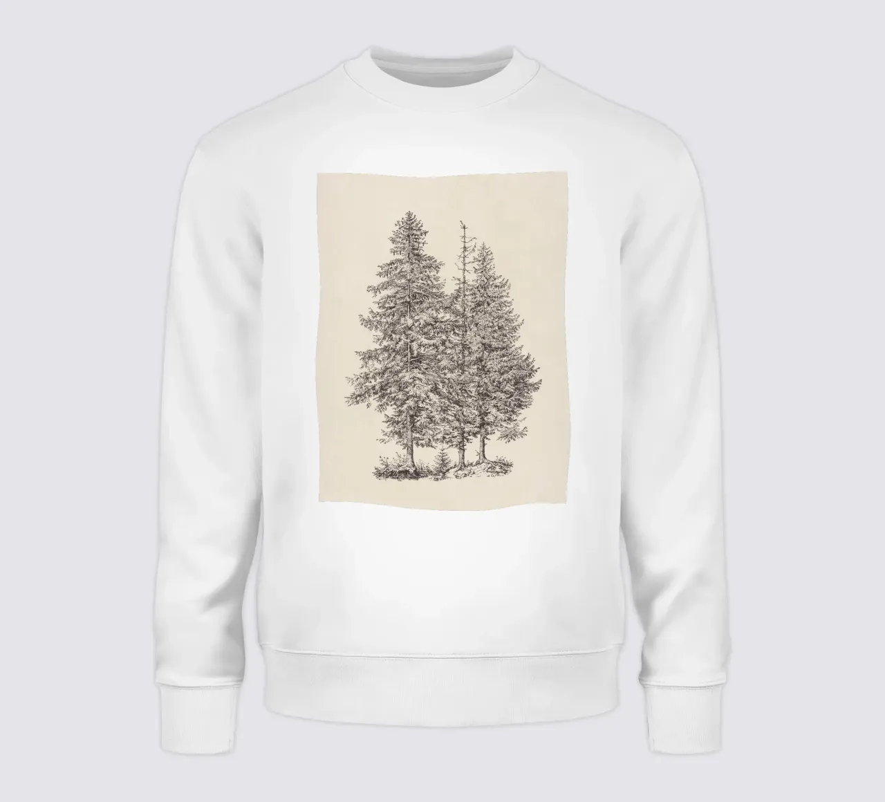 Tree Sketch - Norway Spruce felpa da apoloprints