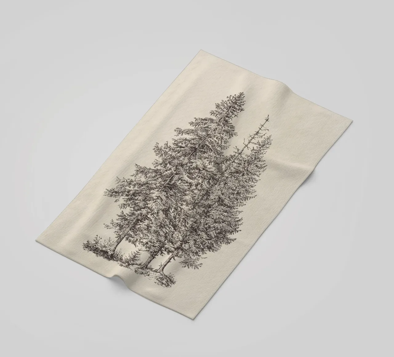 Tree Sketch - Norway Spruce telo mare da apoloprints