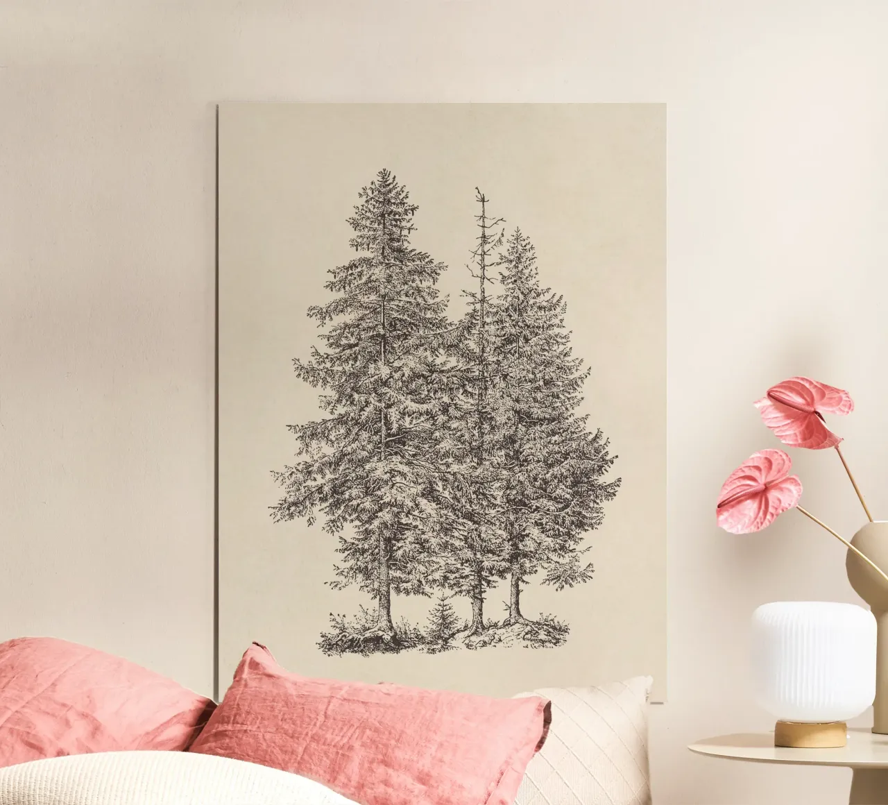 Tree Sketch - Norway Spruce carta hahnemühle da apoloprints
