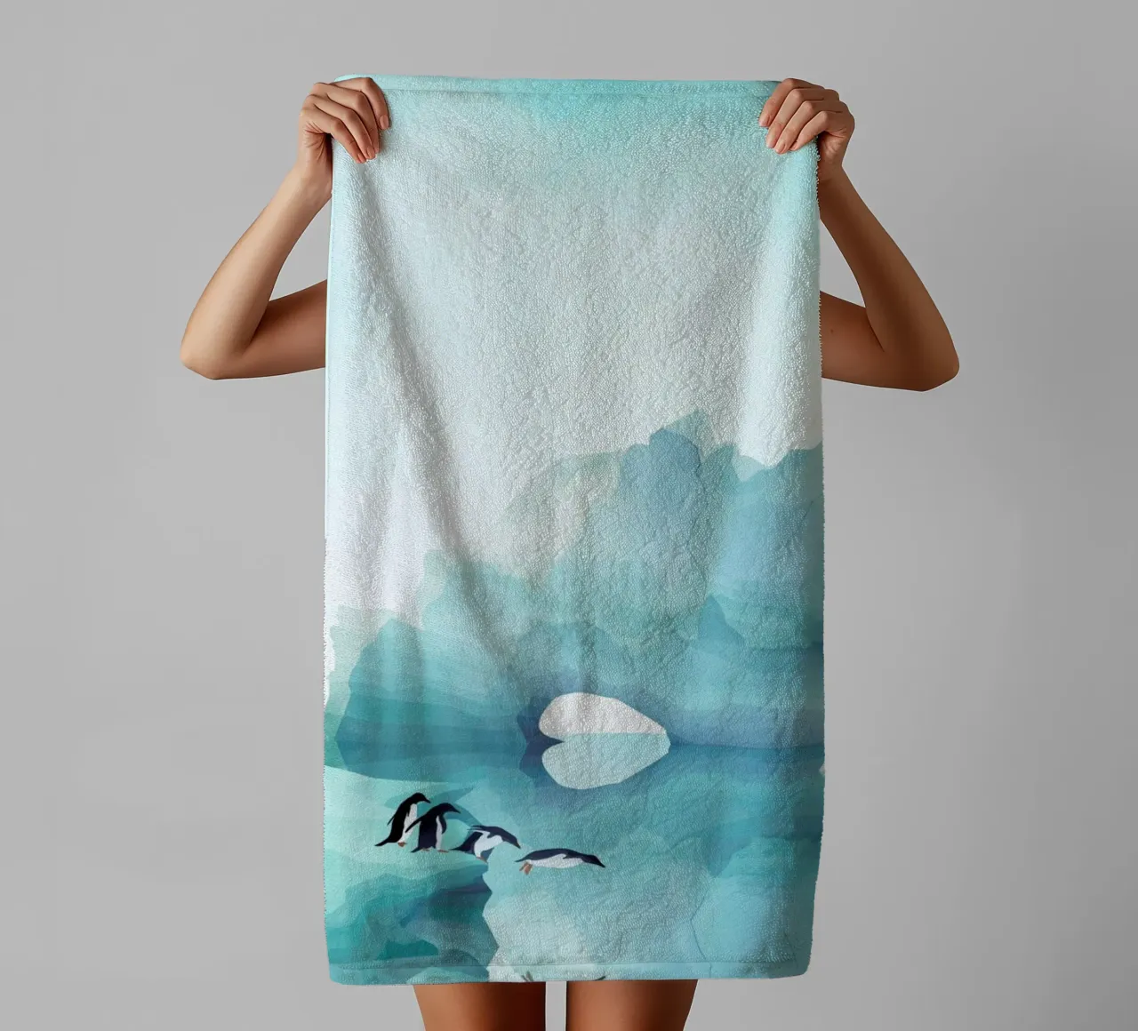 Penguins by Day asciugamano da bagno da Goed Blauw