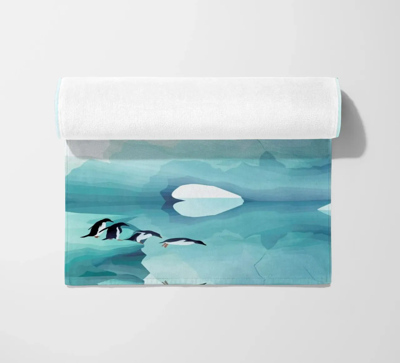 Penguins by Day telo mare da Goed Blauw