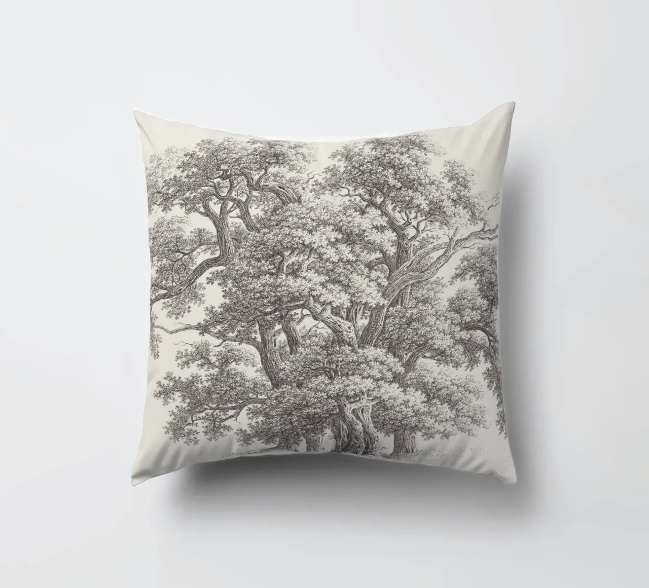 Tree Sketch - Oak Group cuscino da apoloprints