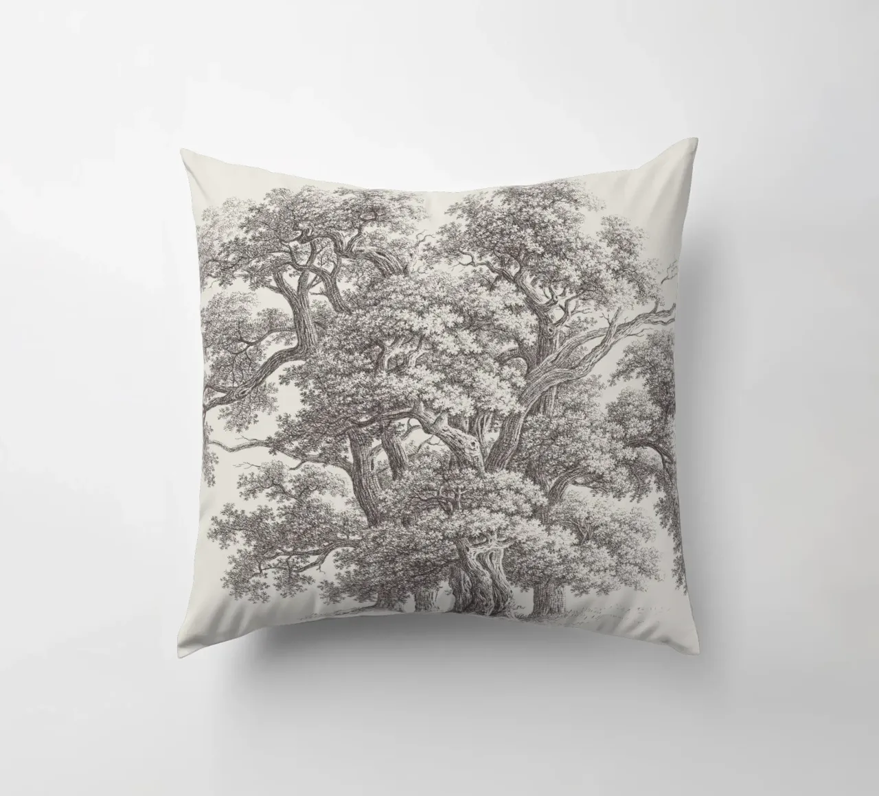 Tree Sketch - Oak Group cuscino da apoloprints