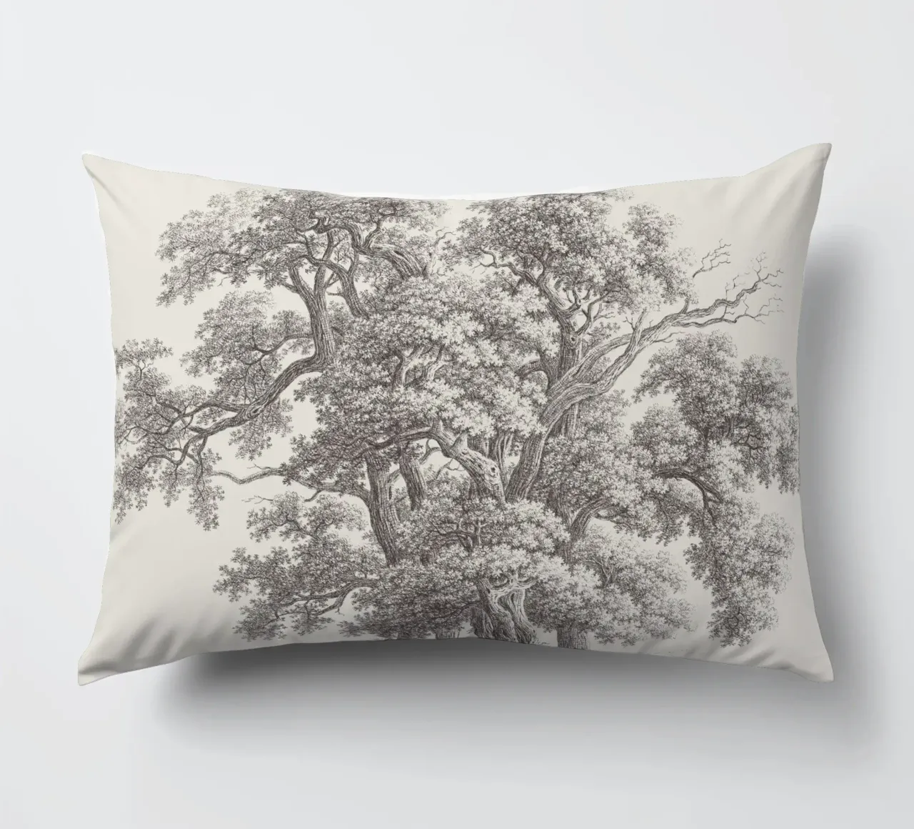 Tree Sketch - Oak Group cuscino da apoloprints