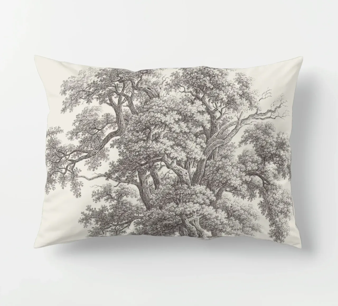 Tree Sketch - Oak Group cuscino da apoloprints