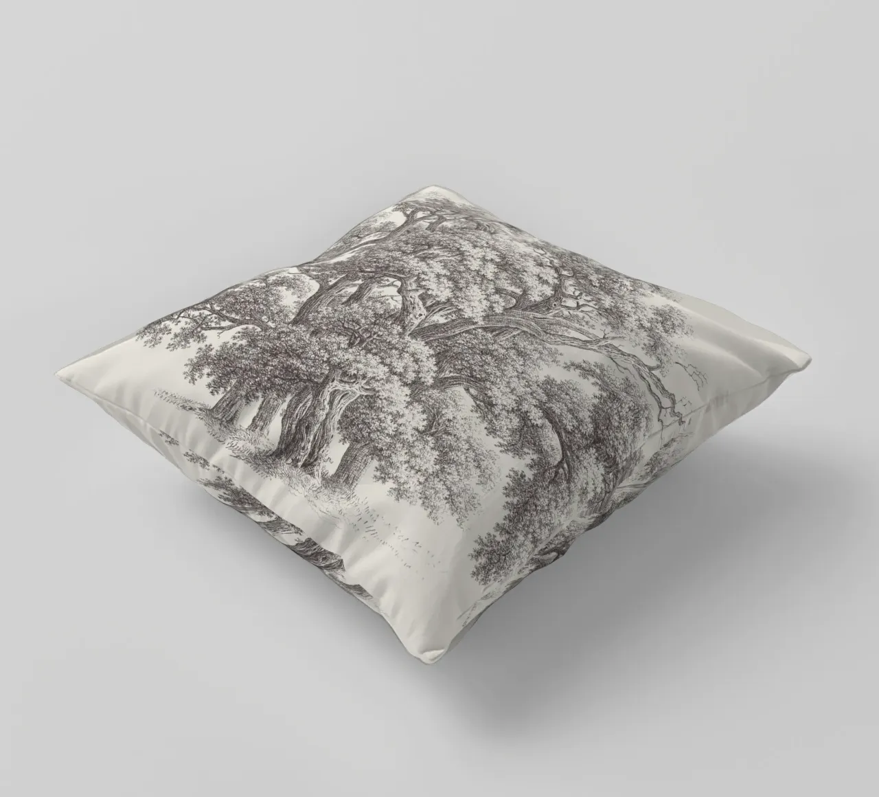 Tree Sketch - Oak Group cuscino da apoloprints