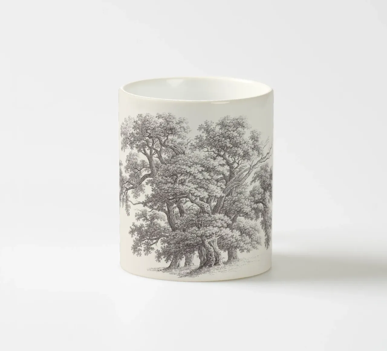 Tree Sketch - Oak Group taza de cerámica de apoloprints