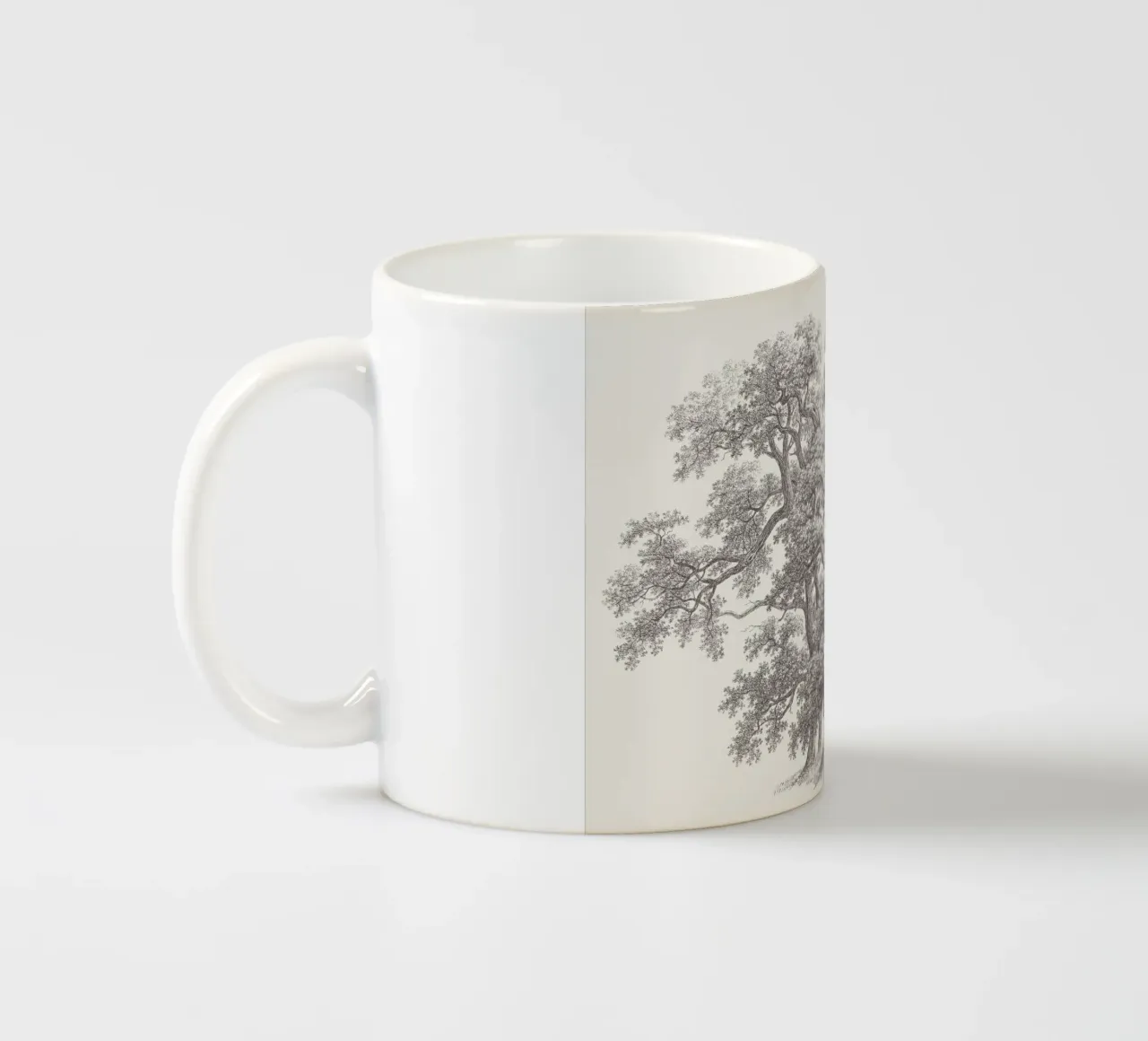 Tree Sketch - Oak Group taza de cerámica de apoloprints